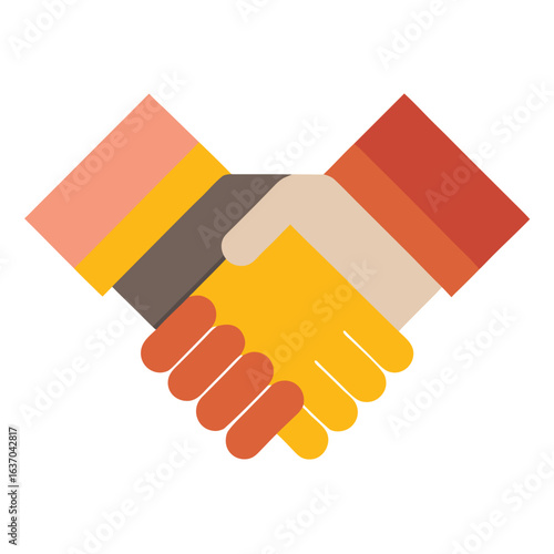 hand shake vector illustration