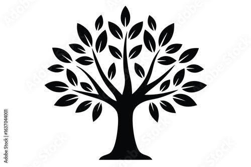 olive tree vector icon