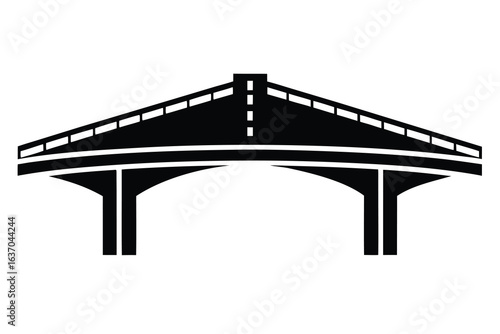 overpass road vector icon