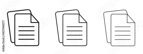 File icon logo black pictogram set. Graphic simple vector icon