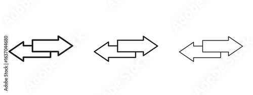 Data transfer icon logo black pictogram set. Graphic simple vector icon