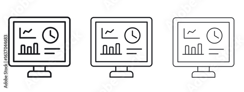 Dashboard icon logo black pictogram set. Graphic simple vector icon