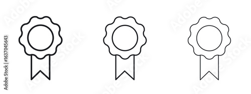 Badge icon logo black pictogram set. Graphic simple vector icon