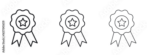 Badge icon logo black pictogram set. Graphic simple vector icon