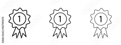 Badge icon logo black pictogram set. Graphic simple vector icon