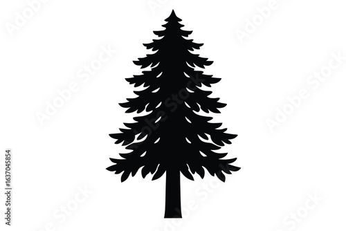 redwood tree vector icon