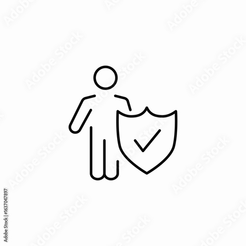 consumer insurance icon sign vector