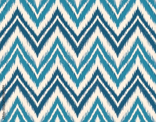 Chevron ikat pattern