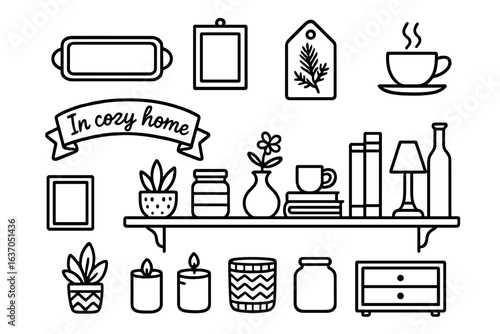 Stylish and inviting home decor featuring plants, books, and cozy elements in a charming interior setting