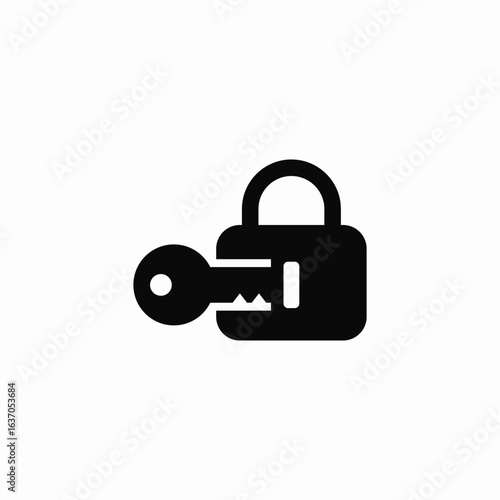 lock security pad icon sign vector