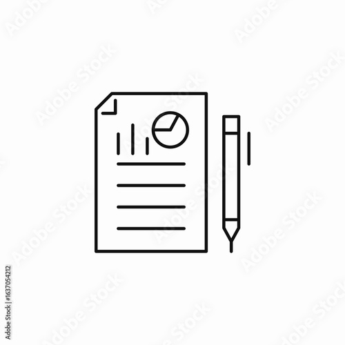 statistic forms icon sign vector