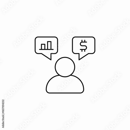 statistics finances icon sign vector