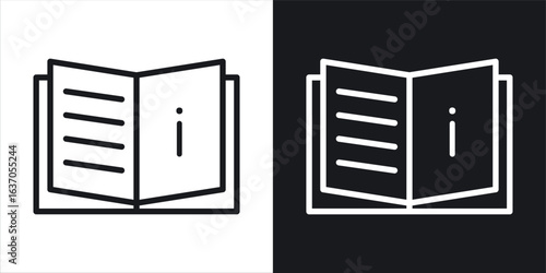 User guide icon thin line outline art. Doodle graphics