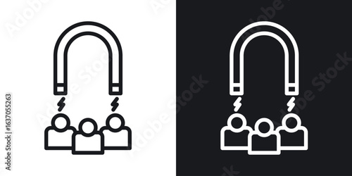 User engagement icon thin line outline art. Doodle graphics