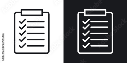 Todo list icon thin line outline art. Doodle graphics