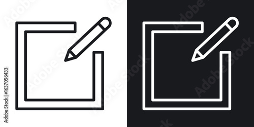 Register icon thin line outline art. Doodle graphics
