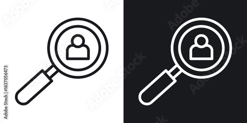 Recruitment icon thin line outline art. Doodle graphics