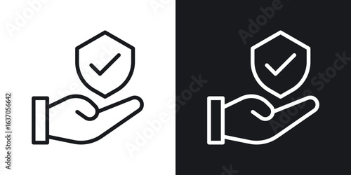 Policyholder icon thin line outline art. Doodle graphics