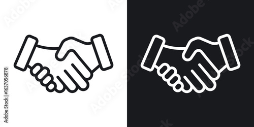 Partnership icon thin line outline art. Doodle graphics