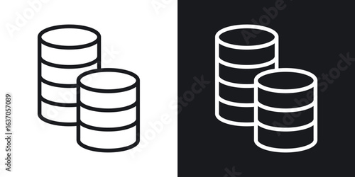 Money coin icon thin line outline art. Doodle graphics