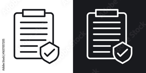 Medical insurance icon thin line outline art. Doodle graphics