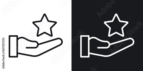 Loyalty program icon thin line outline art. Doodle graphics