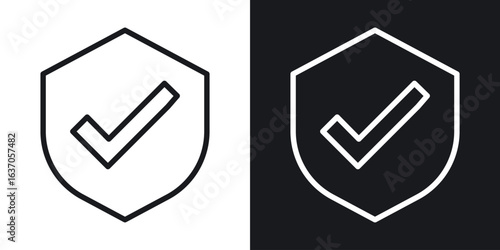 Insured icon thin line outline art. Doodle graphics