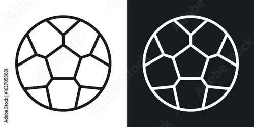 Football icon thin line outline art. Doodle graphics