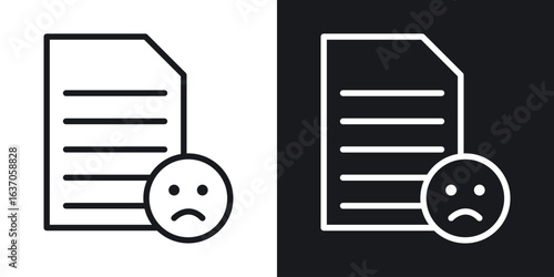 Complaint icon thin line outline art. Doodle graphics