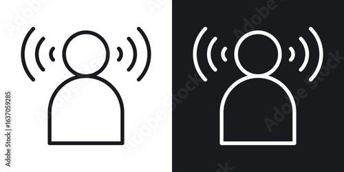 Brand awareness icon thin line outline art. Doodle graphics