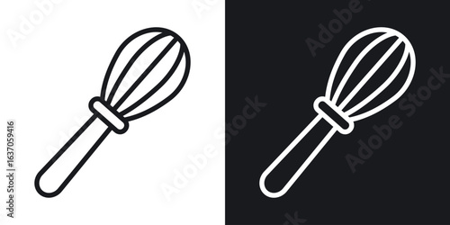 Beater icon thin line outline art. Doodle graphics