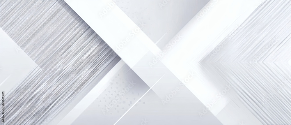 Obraz premium Modern Abstract Presentation Template with Diagonal Lines and Geometric Shapes, White and Gray Color Scheme, Flat Layout Design