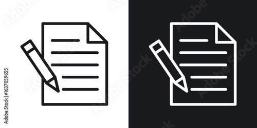 Agreement icon thin line outline art. Doodle graphics