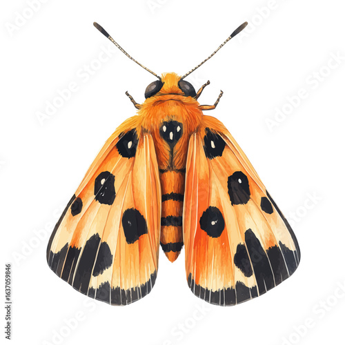 Firefly, watercolor painting vector, isolated on a white background.