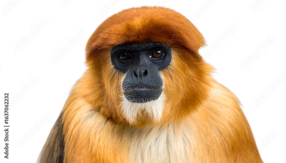 Obraz premium Close-up of a reddish-brown monkey