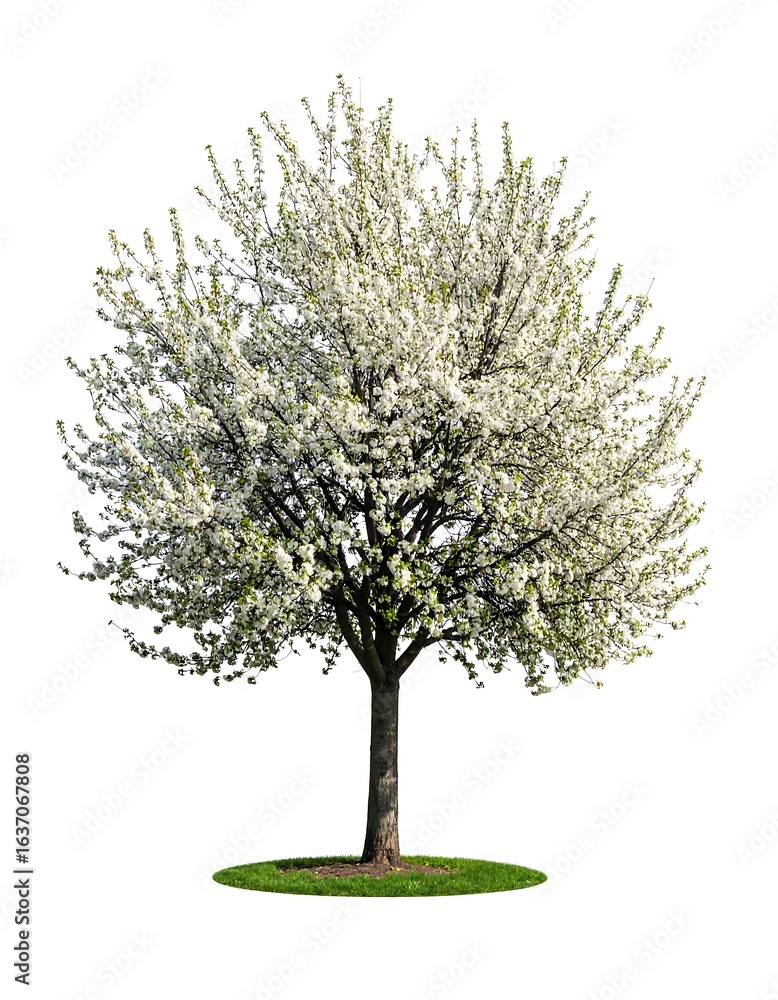 Obraz premium Blossoming tree, spring scene
