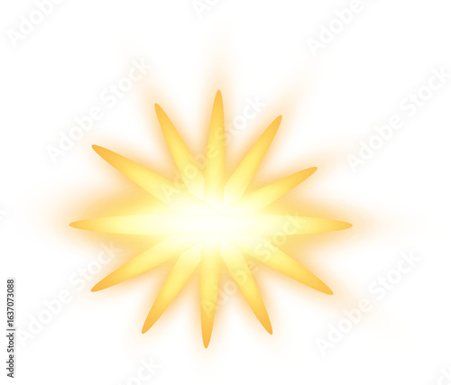 Glowing golden Starburst 