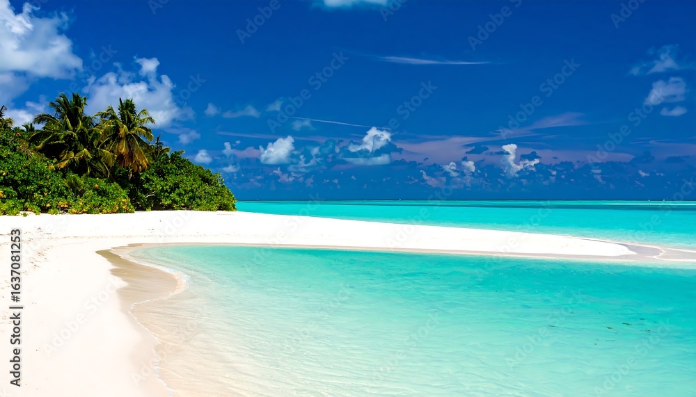 Fototapeta premium Tropical paradise beach scene (1)