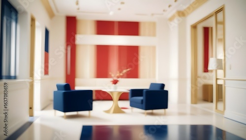 Photo interior modern design room 3d illustration