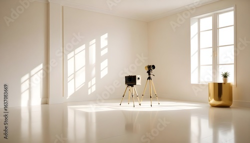 Photo interior modern design room 3d illustration