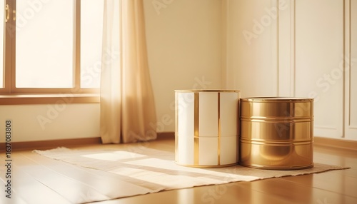 Photo interior modern design room 3d illustration