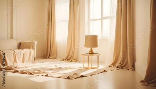 Photo interior modern design room 3d illustration