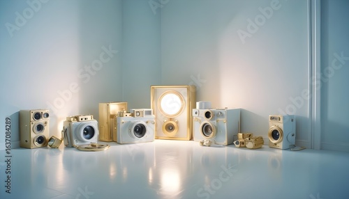 Photo interior modern design room 3d illustration