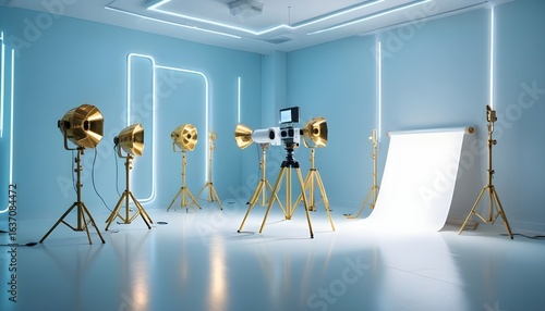 Photo interior modern design room 3d illustration