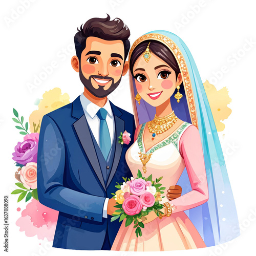 watercolor wedding cake illustration isolated png