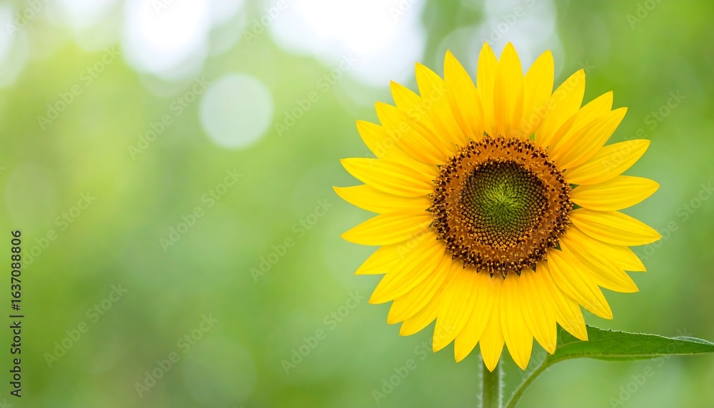 Obraz premium Vibrant sunflower in soft focus