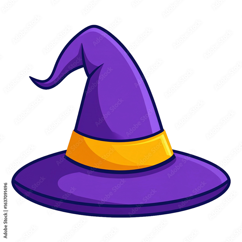 Fototapeta premium halloween witch hat spooky magic isolated png
