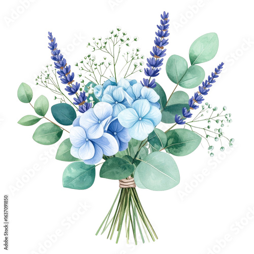 watercolor daisy wedding bouquet illustration isolated png