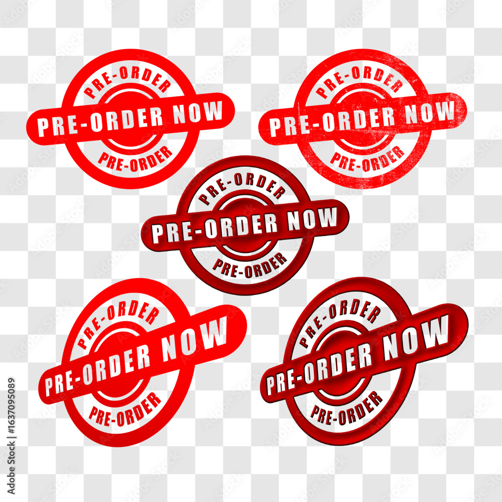 Obraz premium pre order stamp set