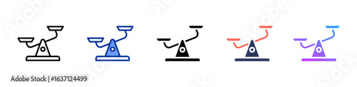Scale icon sheet multiple style collection